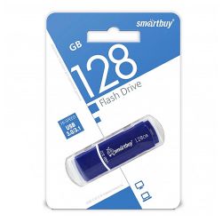 128GB USB 3.0 CROWN синий SMARTBUY