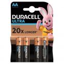 Батарейки КОМПЛЕКТ 4 шт., DURACELL Ultra Power, AA (LR06, 15А), алкалиновые, пальчиковые