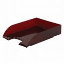 Лоток горизонтальный для бумаг BRAUBERG "Office style", 320х245х65 мм, тонированный красный