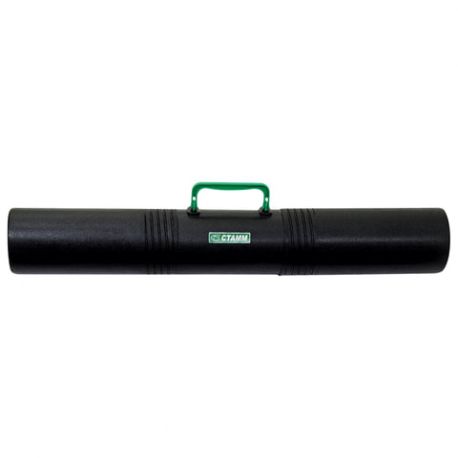 Тубус для чертежей СТАММ 3-х секционный, диам. 10 см, длина 65 см, черный, с ручкой, ПТ41