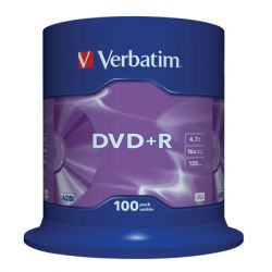 Диск VERBATIM DVD+R 4.7GB 16x CB/100