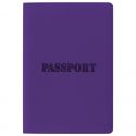 Обложка для паспорта STAFF, мягкий полиуретан, "паспорт", фиолетовая